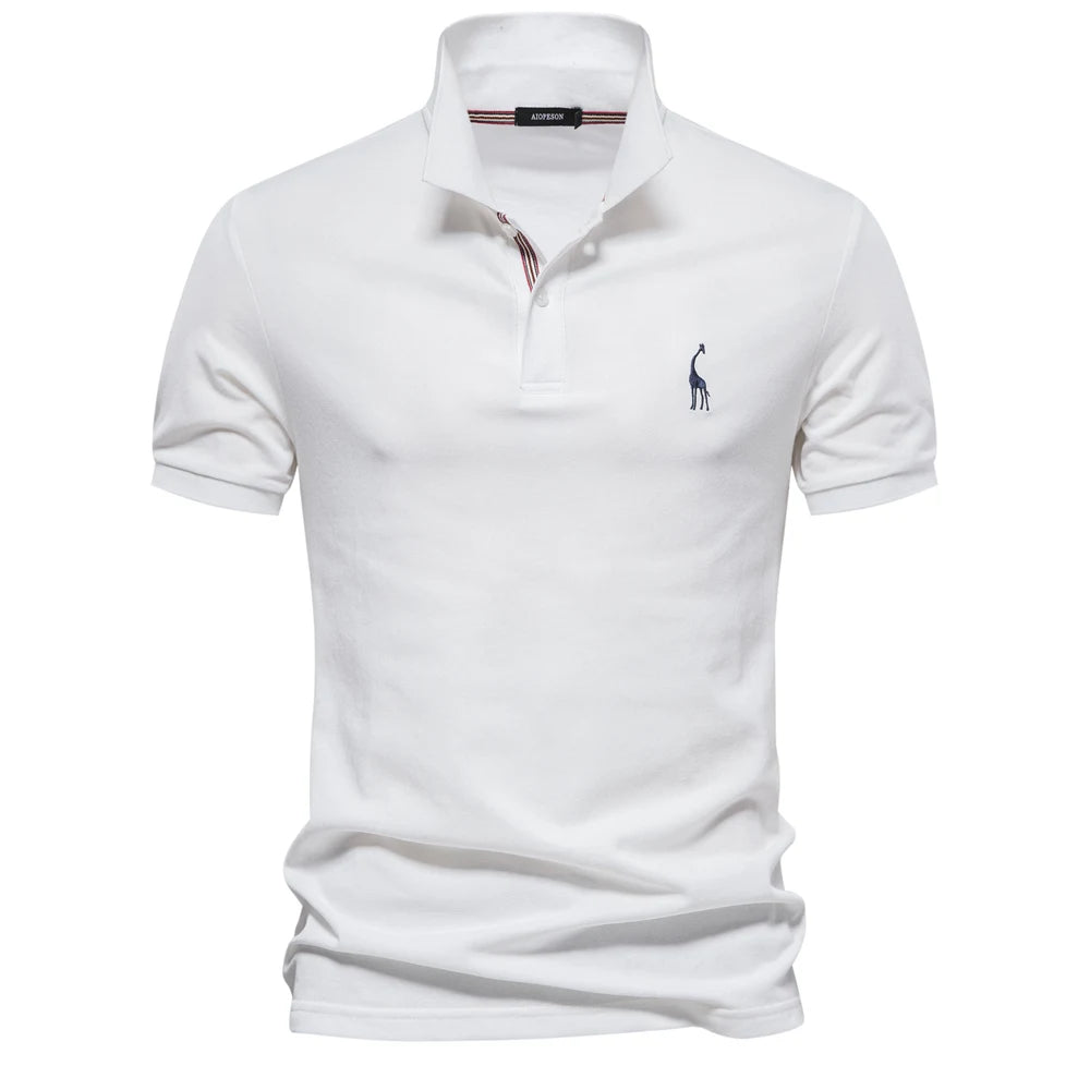 Short-Sleeve Cotton Polo Shirt