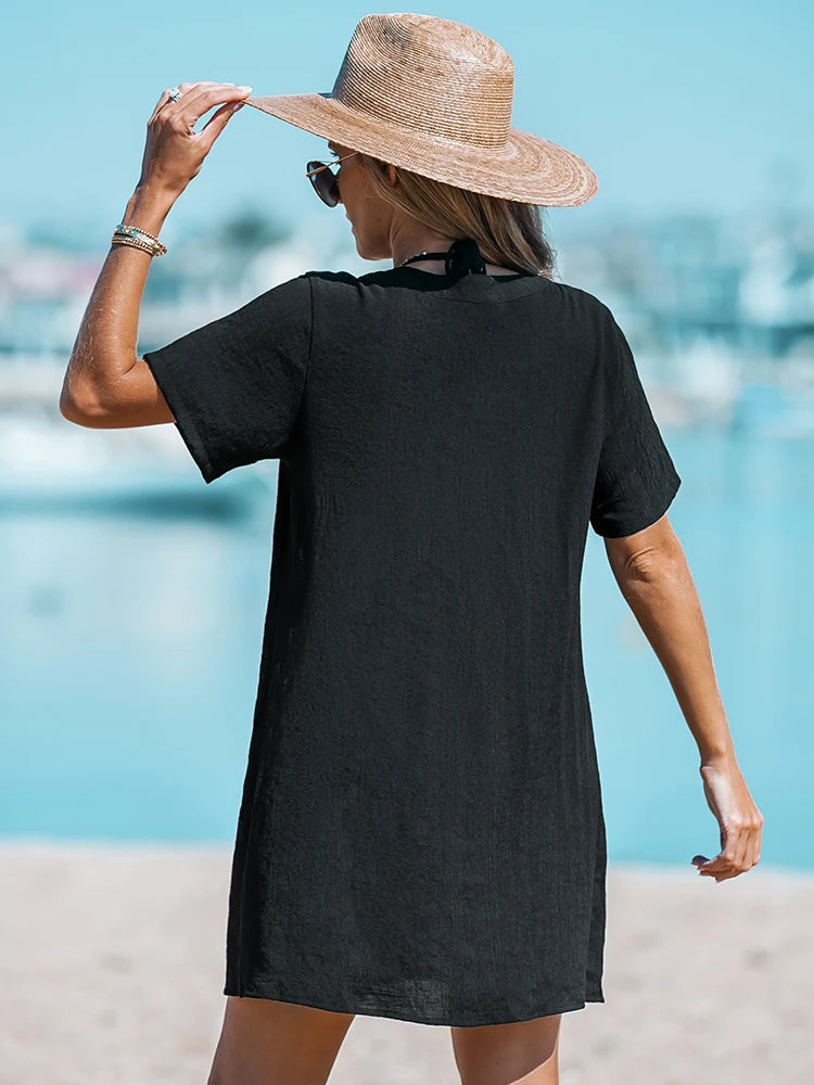 Ruffled beach dress