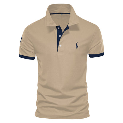 Men's Polo Shirt with Quality Embroidery – Casual, Business, and Social Short Sleeve Summer Polo