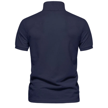 Short-Sleeve Cotton Polo Shirt