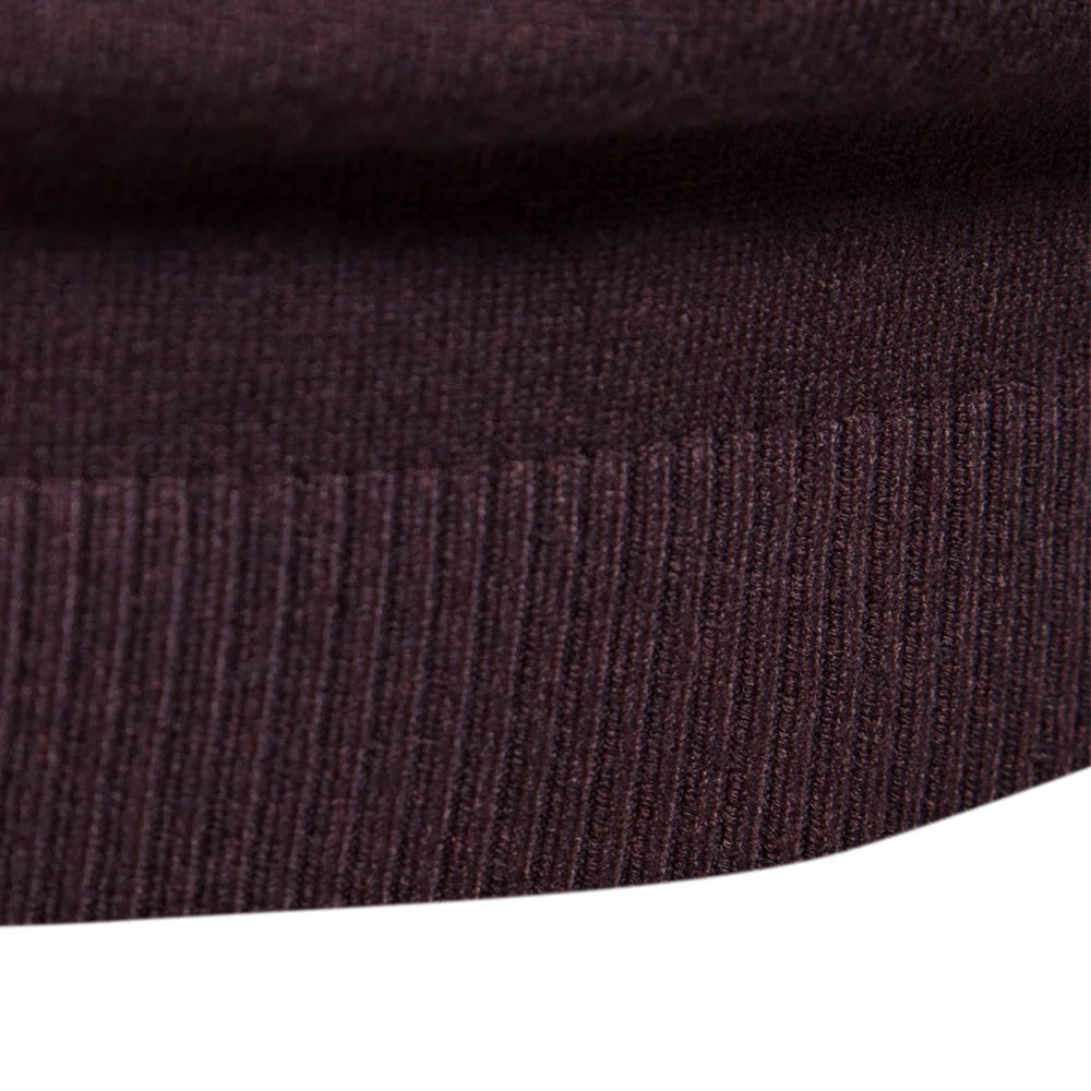 Men's Slim Turtleneck Sweater - Warm and Stylish for Winter