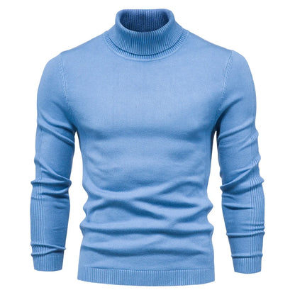 Men's Slim Turtleneck Sweater - Warm and Stylish for Winter