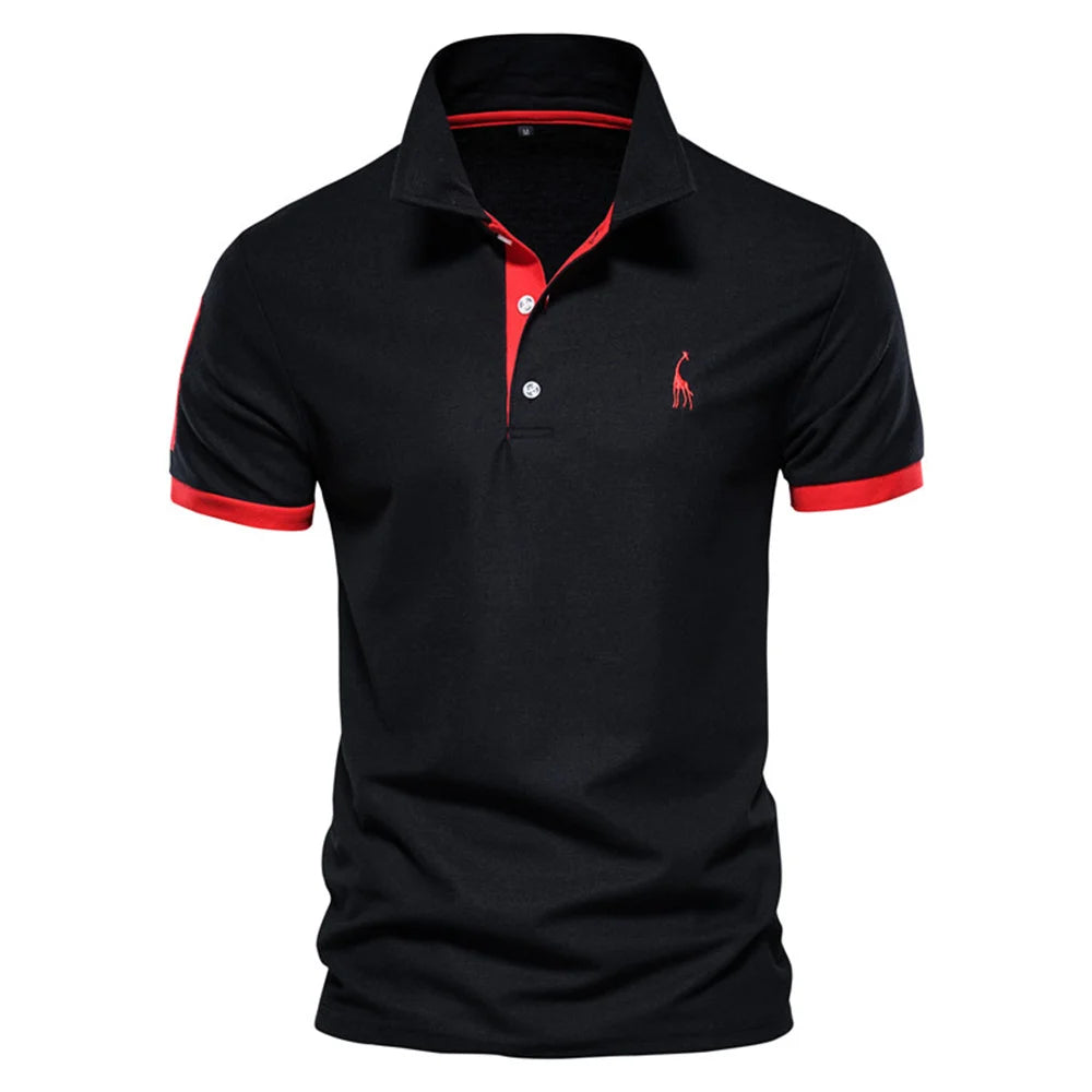 Men's Polo Shirt with Quality Embroidery – Casual, Business, and Social Short Sleeve Summer Polo