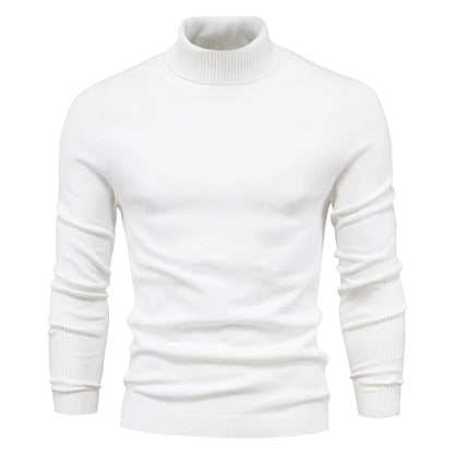 Men's Slim Turtleneck Sweater - Warm and Stylish for Winter