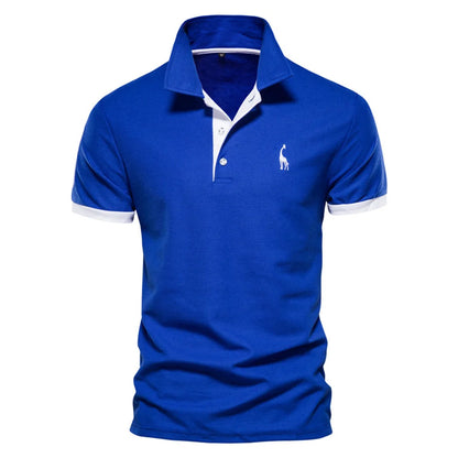 Men's Polo Shirt with Quality Embroidery – Casual, Business, and Social Short Sleeve Summer Polo