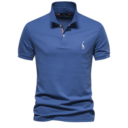 Short-Sleeve Cotton Polo Shirt