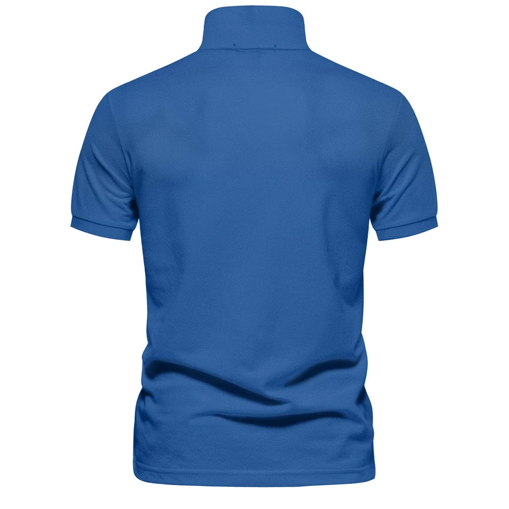 Short-Sleeve Cotton Polo Shirt