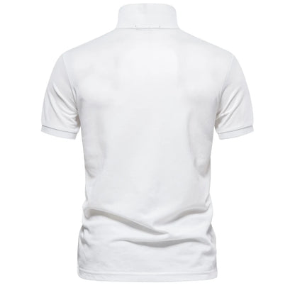 Short-Sleeve Cotton Polo Shirt