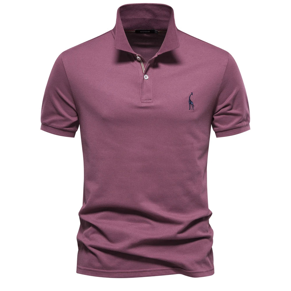 Short-Sleeve Cotton Polo Shirt