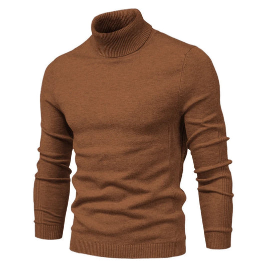 Men's Slim Turtleneck Sweater - Warm and Stylish for Winter