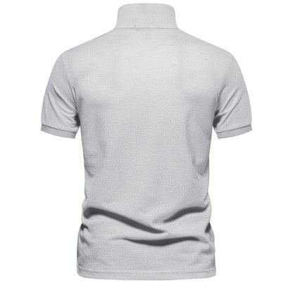 Short-Sleeve Cotton Polo Shirt