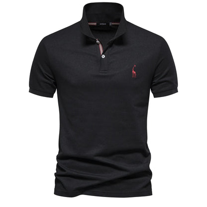 Short-Sleeve Cotton Polo Shirt