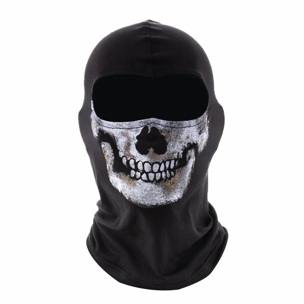 Masque de crâne pour moto, ski, cyclisme et cosplay