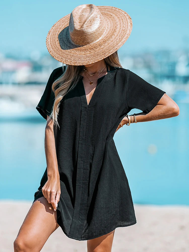 Ruffled beach dress