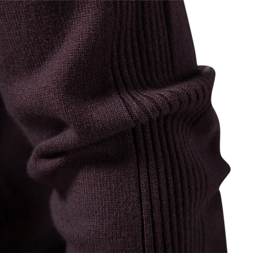 Men's Slim Turtleneck Sweater - Warm and Stylish for Winter