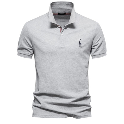 Short-Sleeve Cotton Polo Shirt