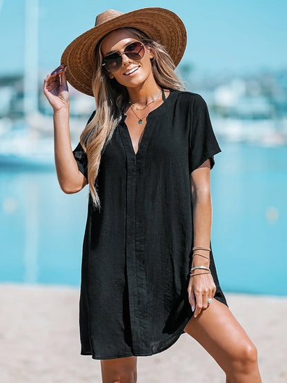 Ruffled beach dress