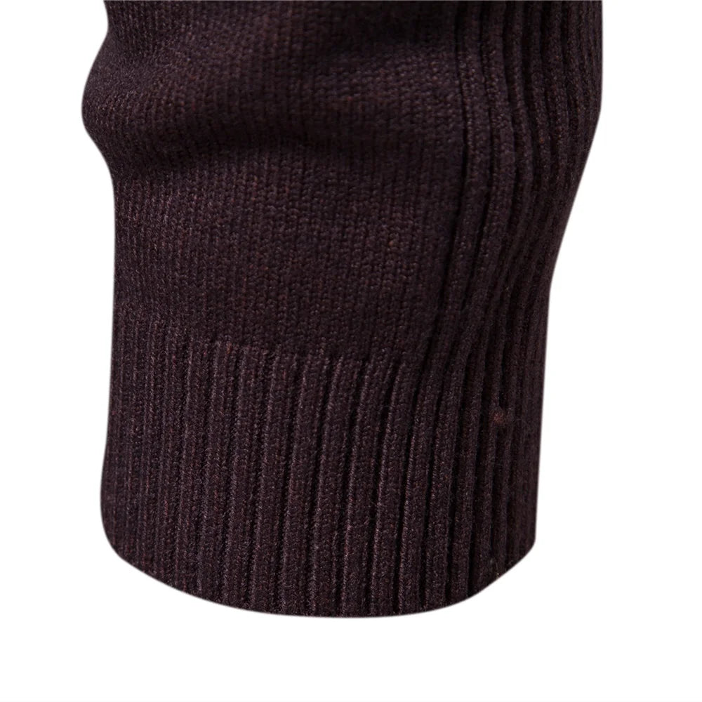 Men's Slim Turtleneck Sweater - Warm and Stylish for Winter